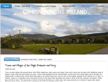 Tablet Screenshot of campingcabinsireland.com